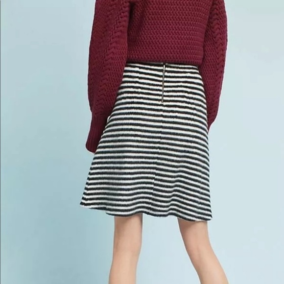 NWT Anthropologie Maeve Cozy Knit Striped Skirt - Picture 3 of 7